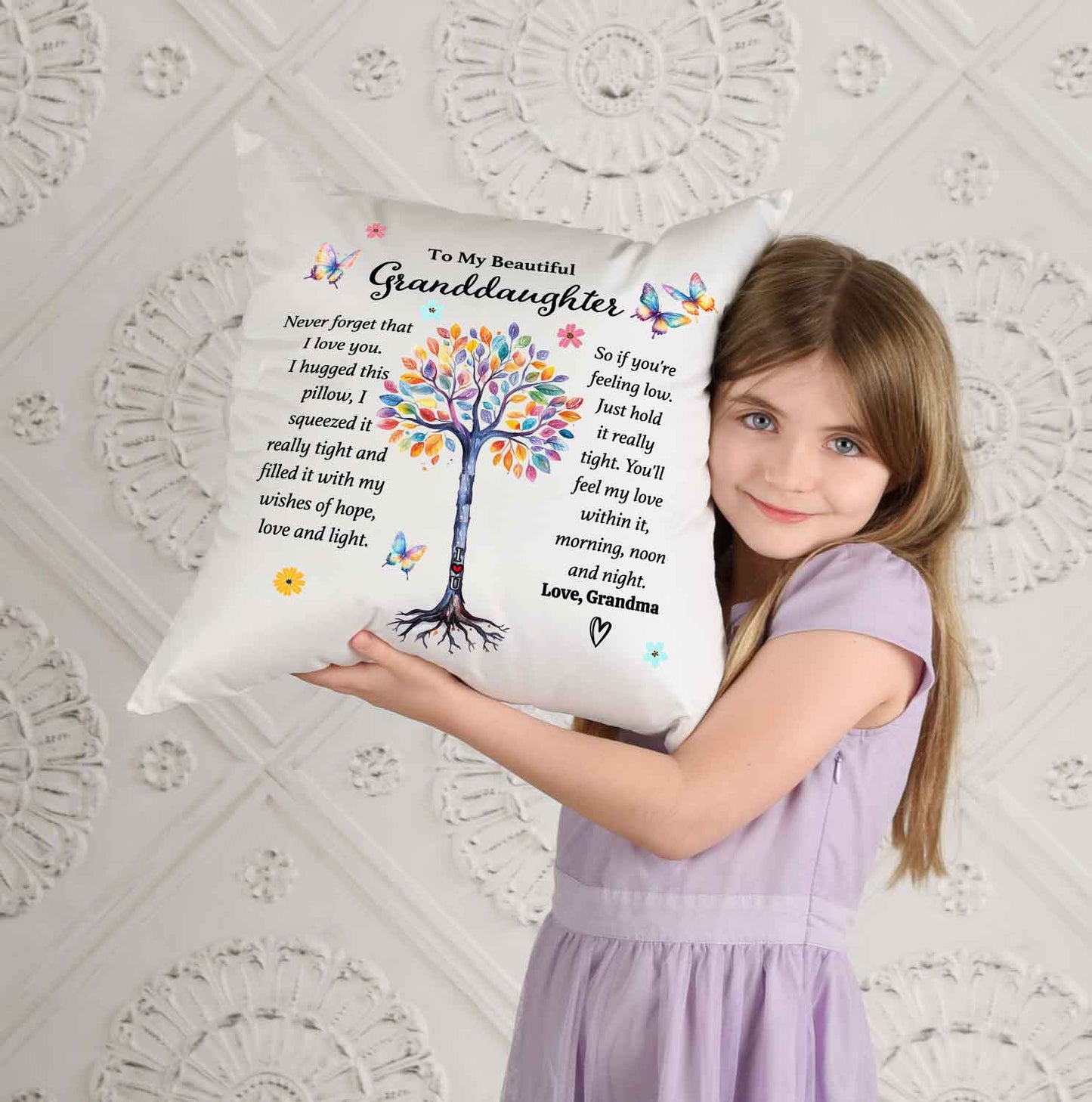 To My Granddaughter - Big Hug Pillow