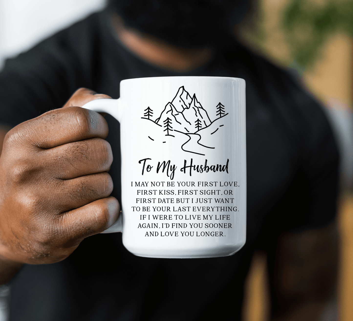 To My Husband - My Last Everything - Two-Tone Coffee Mugs, 15oz