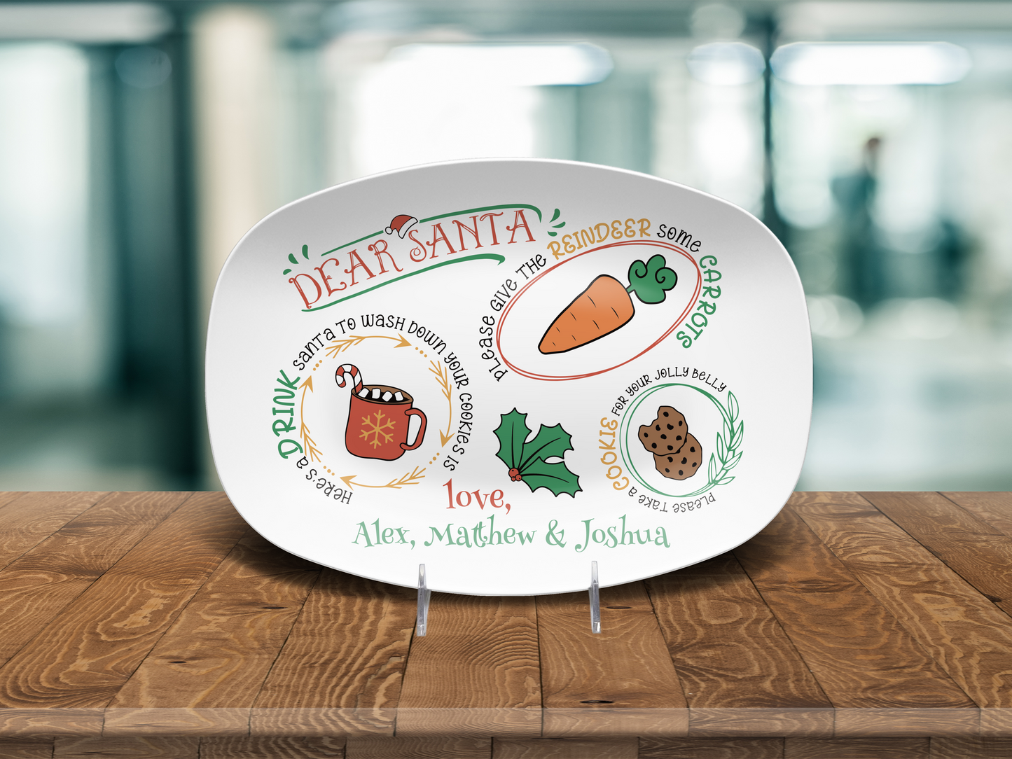 Cookies for Santa Plate