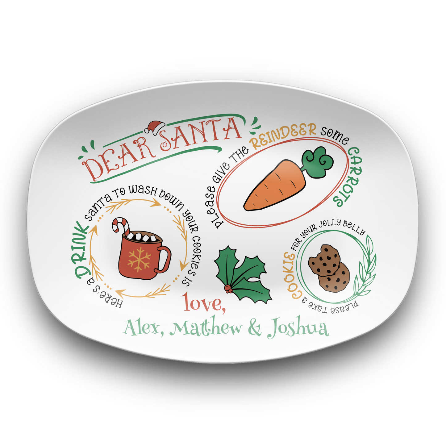 Cookies for Santa Plate